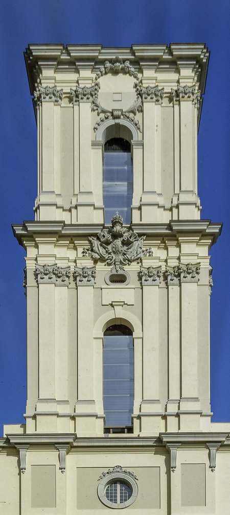 Garnisonkirchturm von der IHK aus gesehen. Foto: Peter-Michael Bauers