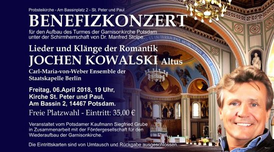 Informationen zum Konzert am 6. April 2018 mit Jochen Kowalski