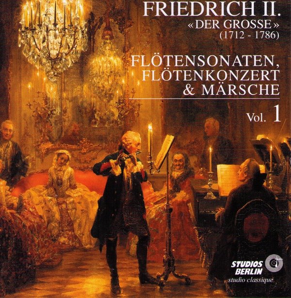 CD Friedrich II. „Flötensonaten, Flötenkonzert & Märsche – Vol. 1“, 12 Euro